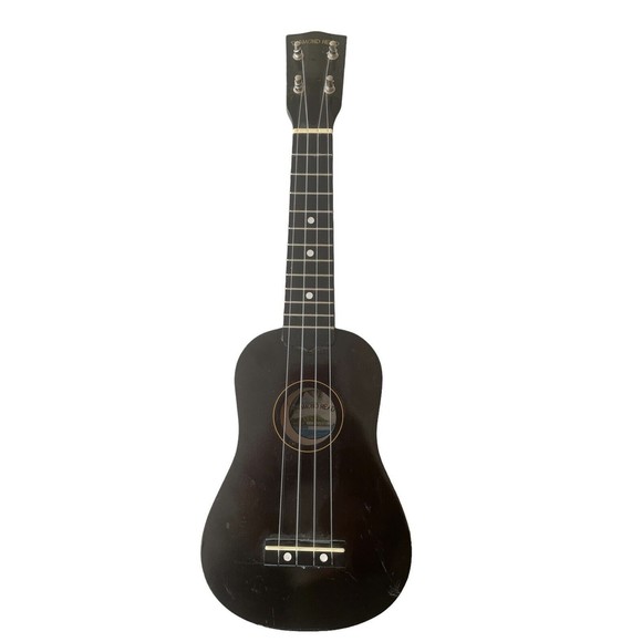 Diamond Head Ukulele Black Soprano Model Du-100 Plays Tunes Great Gently Used - Picture 1 of 6